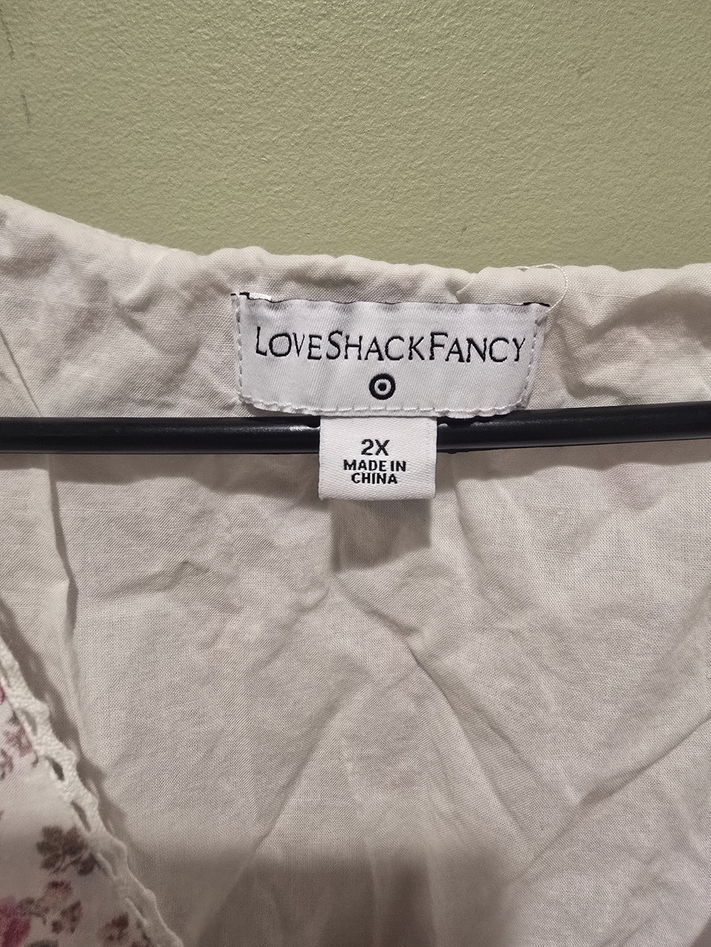 LoveShackFancy 100% Cotton Floral Tiered Midi Dress 2X - Picture 8 of 14